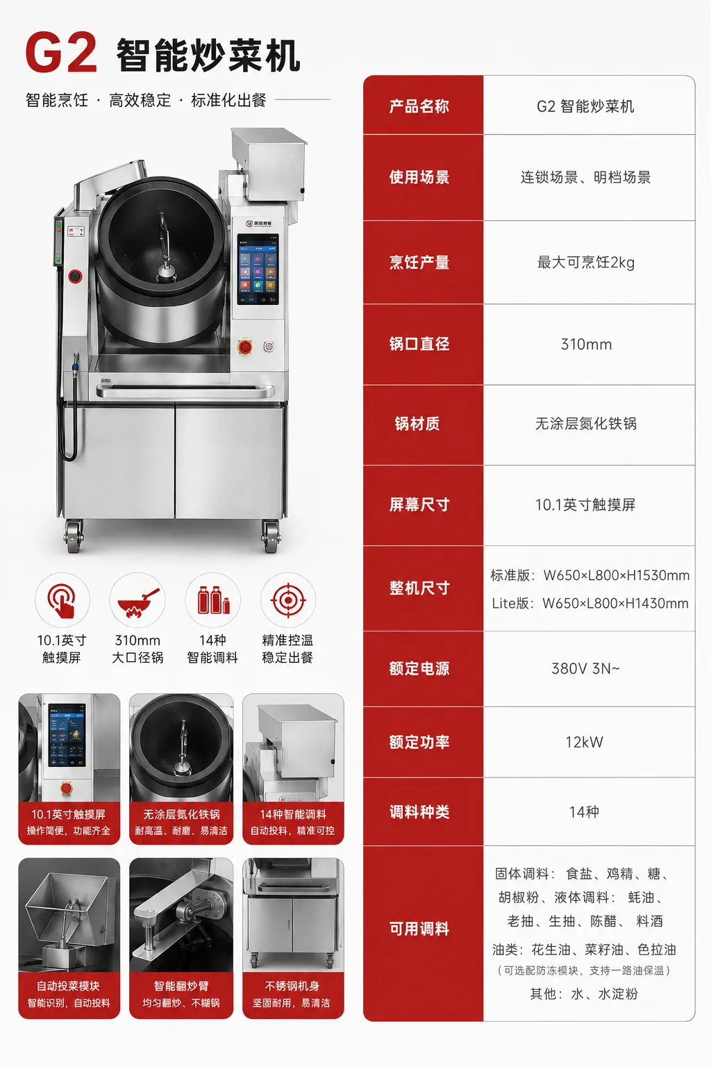 Robot Culinaire Intelligent UTCOOK G2