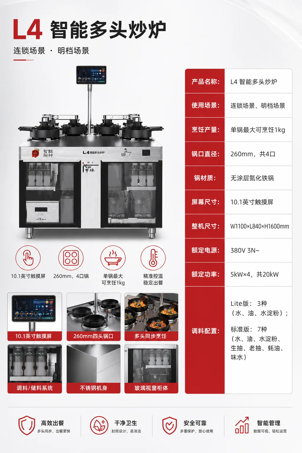 Умная многоконфорочная плита UTCOOK L4