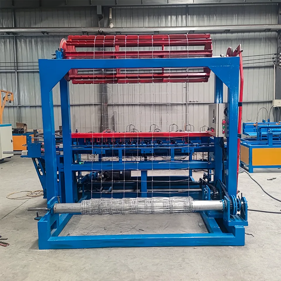 Machine automatisée de production de clôtures pour bétail avec contrôle PLC pour fermes et ranchs