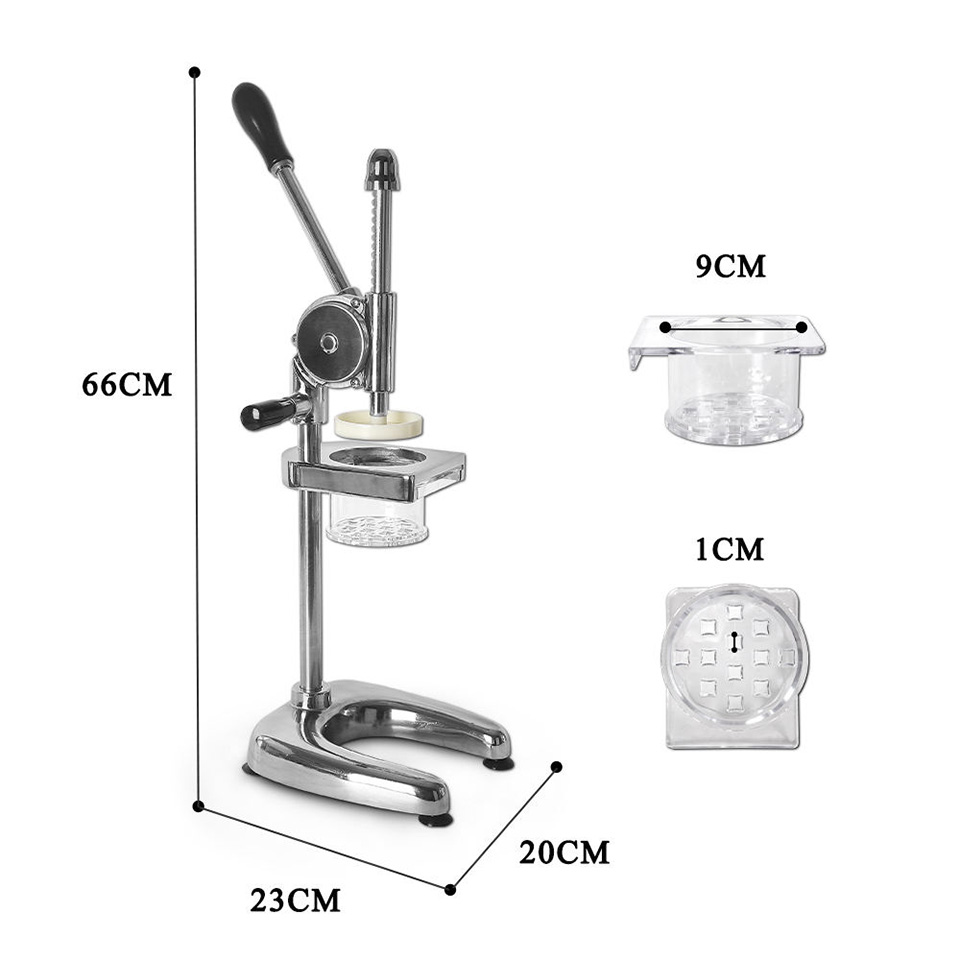 Cortador Manual de Batata Espiral em Aço Inoxidável Durável e Fácil de Limpar