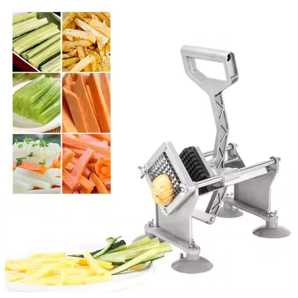 Cortador Manual de Batatas Fritas Fácil de Usar para Casa e Restaurante