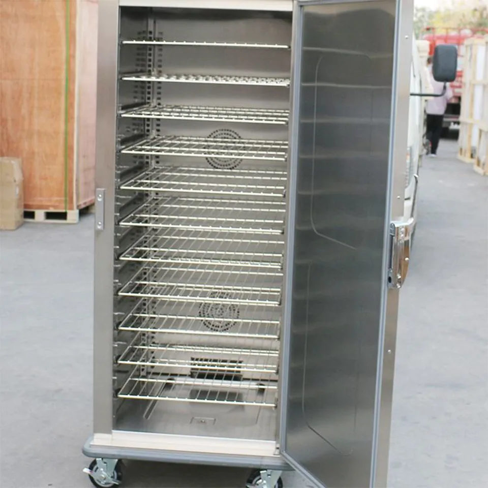 Chariot chauffant commercial pour aliments à porte unique E-LG-10-21 pour service de restauration
