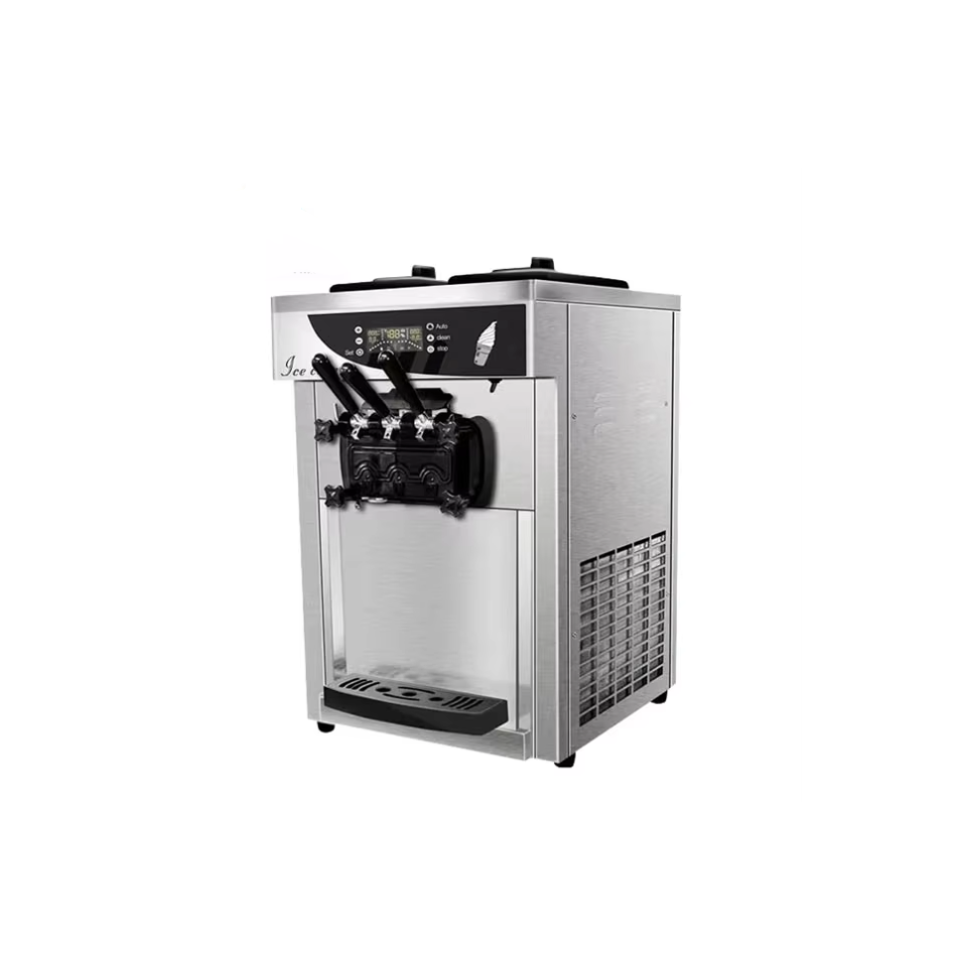 Tabletop Ice Cream Machine Dual Tank High Volume Commercial Use