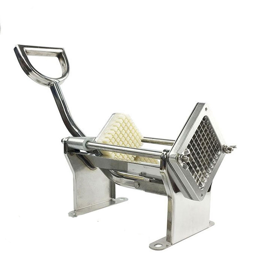 Cortador de Patatas Fritas de Acero Inoxidable Seguro, Fácil de Usar y Duradero