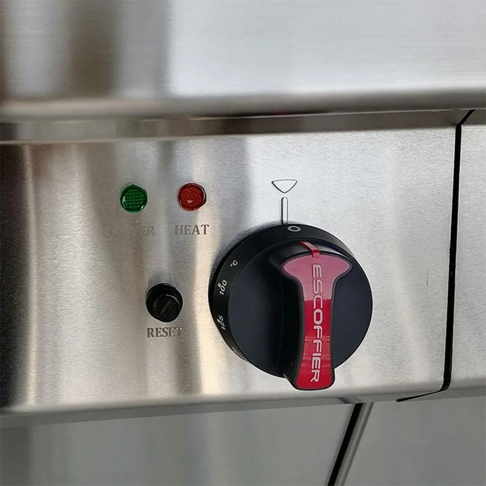 E-DS400X Estufa Eléctrica Comercial de Mostrador de 2 Quemadores para Cocinas Profesionales Compactas