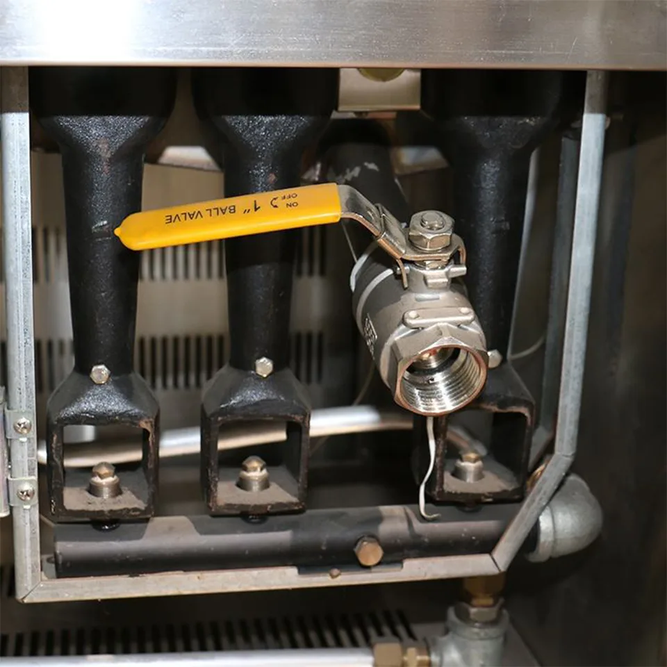HKE-DZ-900S Friteuse à gaz commerciale 15.5kW Acier inoxydable 17-20L