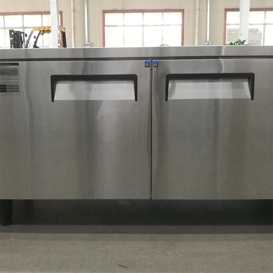 Commercial 2 Door Refrigerated Counter for Restaurant Use with Static Cooling