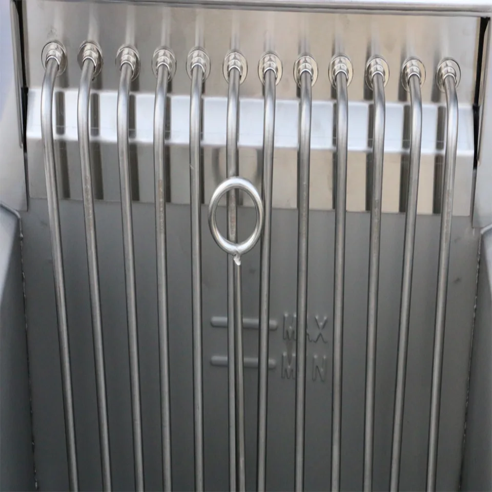 Friteuse électrique numérique LE-DZE-400G en acier inoxydable professionnelle capacité 35-40L