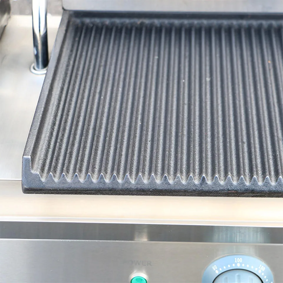 Electric Sandwich Grill E-DPX-11 Non-Stick Countertop Grill for Café and Snack Bar