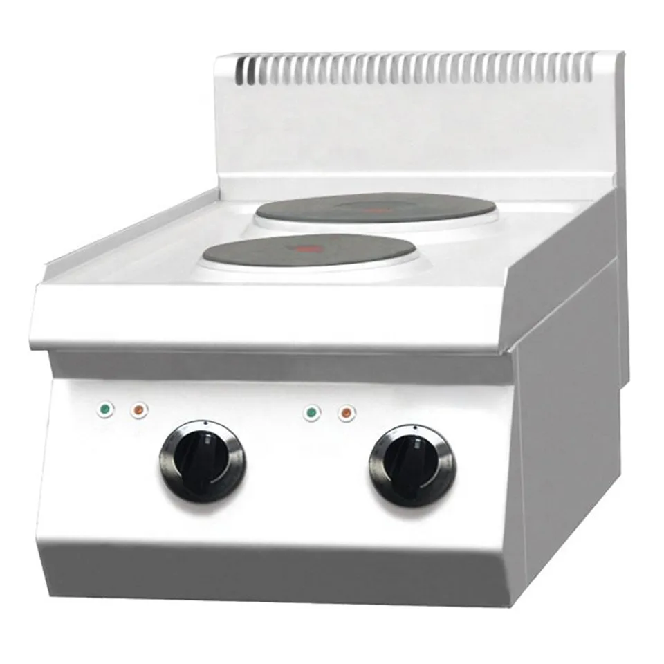 E-DS400X Countertop Commercial 2-Burner Electric Range for Compact Professional Kitchens