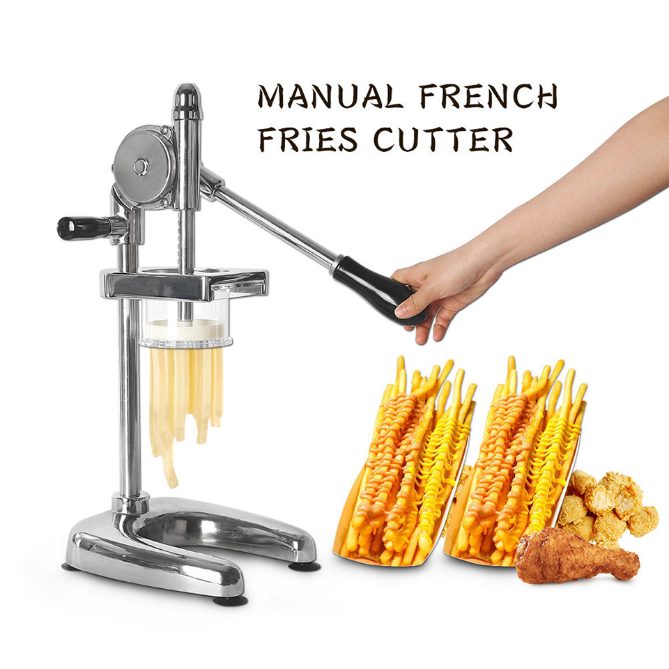 Cortador Manual de Batata Espiral em Aço Inoxidável Durável e Fácil de Limpar
