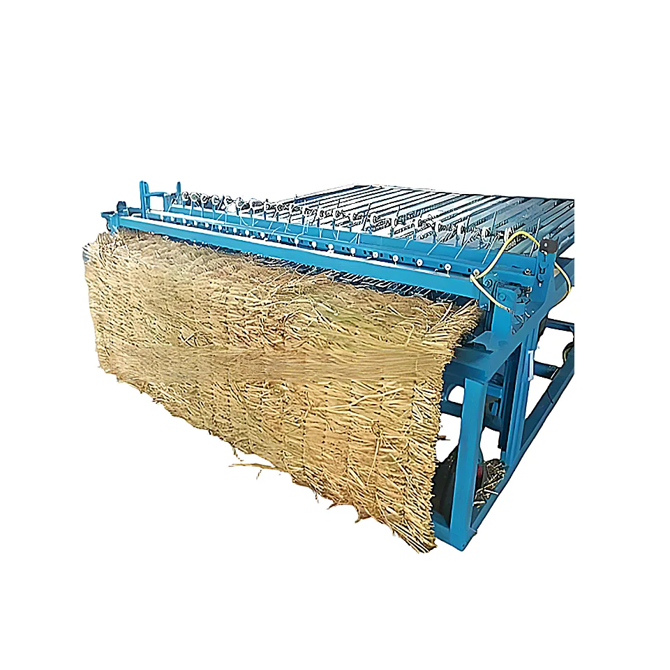 Máquina tejedora de cortinas de paja para invernaderos de verduras, ancho 1000-2000mm