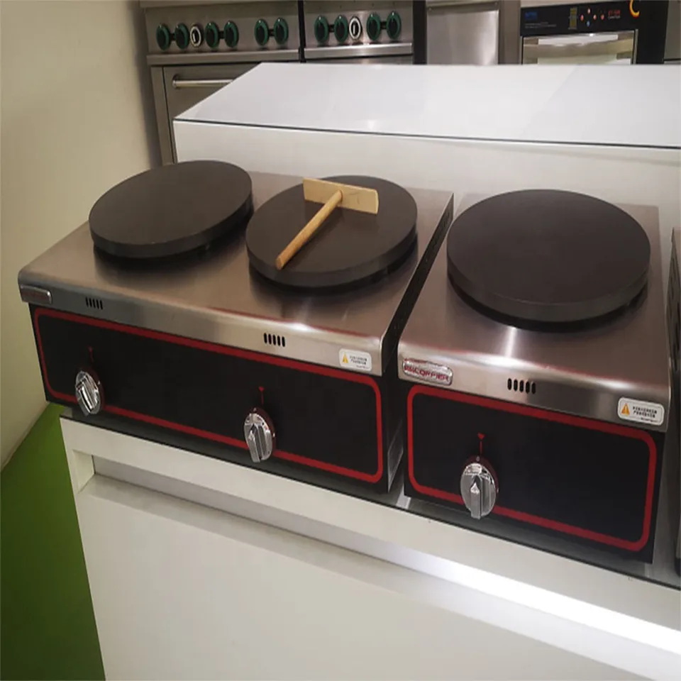 Máquina de Crepes Elétrica de Alta Potência Série E-RE de Bancada para Cafeterias e Lojas de Sobremesas