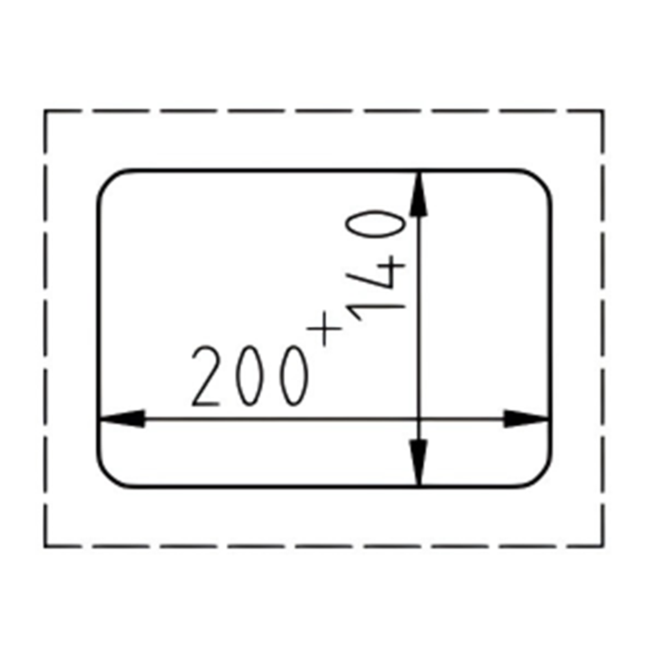 Selladora eléctrica semiautomática de cajas DF250T con construcción en acero inoxidable