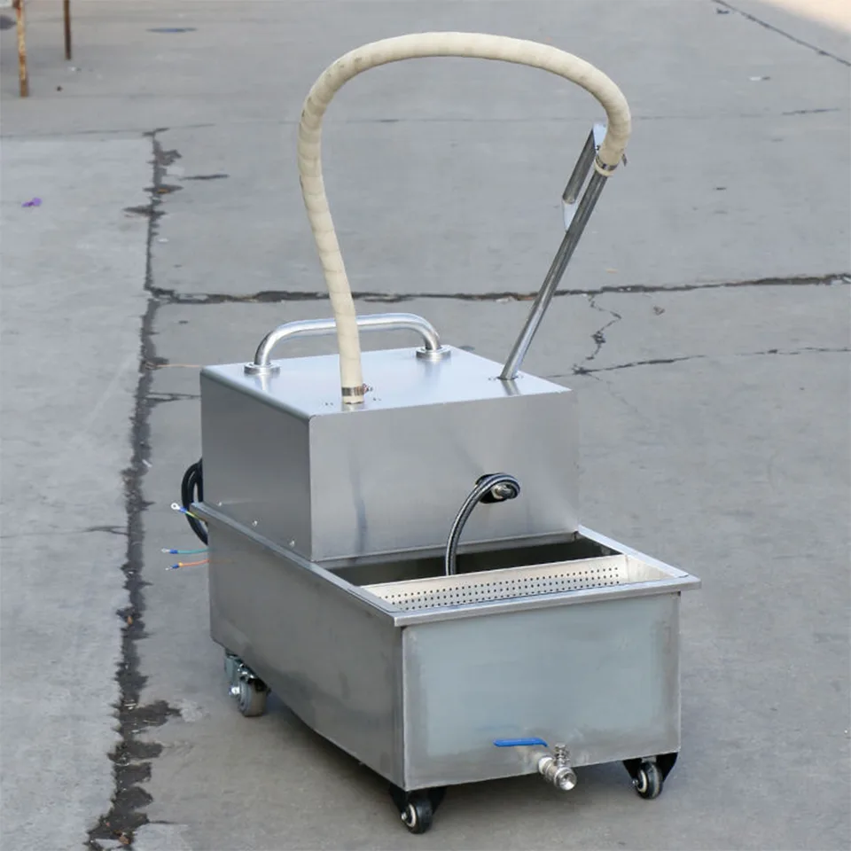 Carrinho Filtrador de Óleo para Fritadeira E-LYC-2 Aço Inoxidável Suporte OEM Disponível