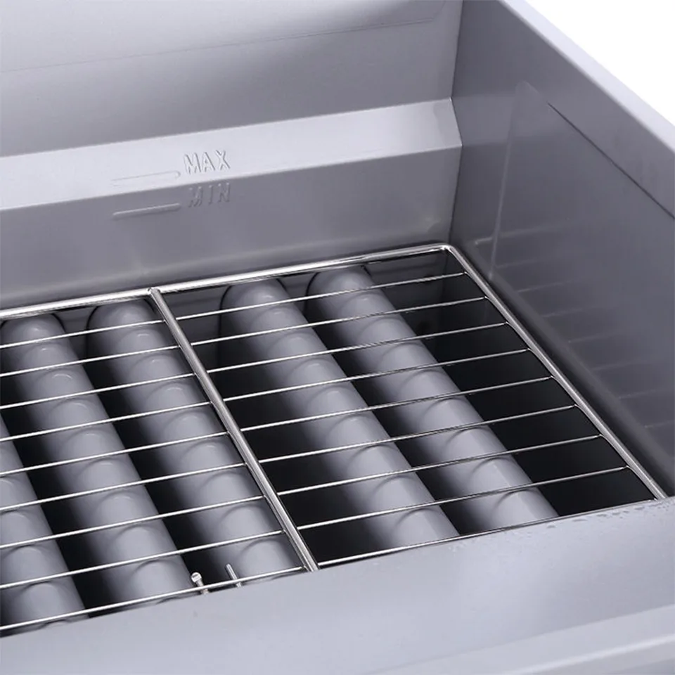 Friteuse à gaz commerciale E-RQZ-500G 28kW haute capacité 35L-38L