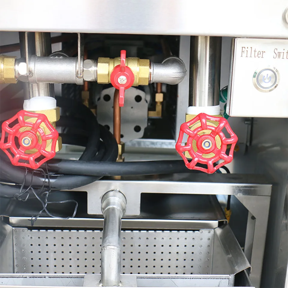 Friteuse électrique numérique E-DZE-400GF 18kW deux paniers usage commercial