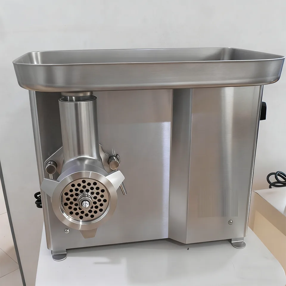 Hachoir à viande de table commercial 100–300 kg/h 1100 W 220V Acier inoxydable 4 plaques