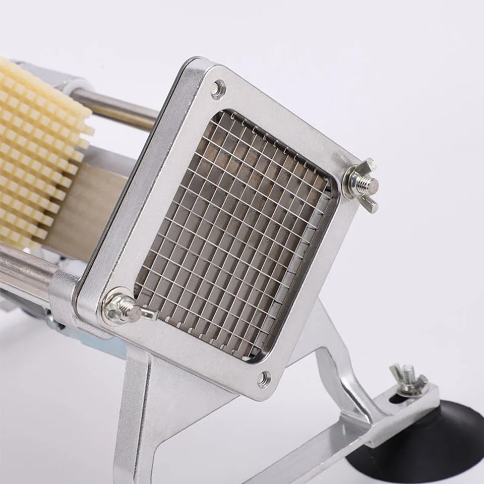 Cortador Manual de Batatas Fritas em Aço Inoxidável para Batatas e Legumes, Uso Doméstico e Comercial