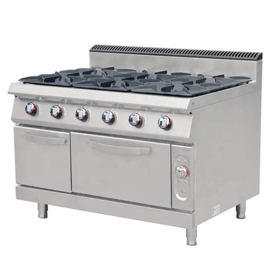 Commercial Gas Clay Pot Stove with 4 Burners for Restaurant Kitchens 22kW
