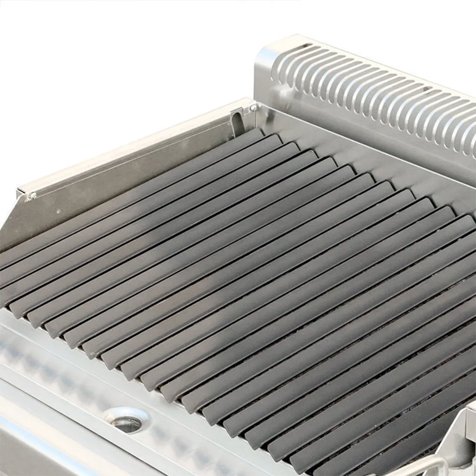 Parrilla Eléctrica de Roca Volcánica Comercial E-RQH-700X Acero Inoxidable