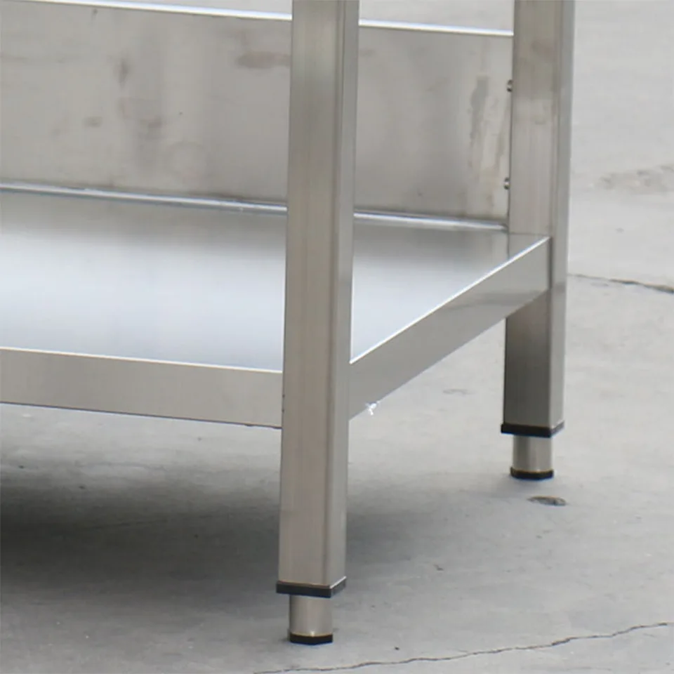 Fregadero comercial de acero inoxidable de un seno ZZDSDY con escurridor y estante