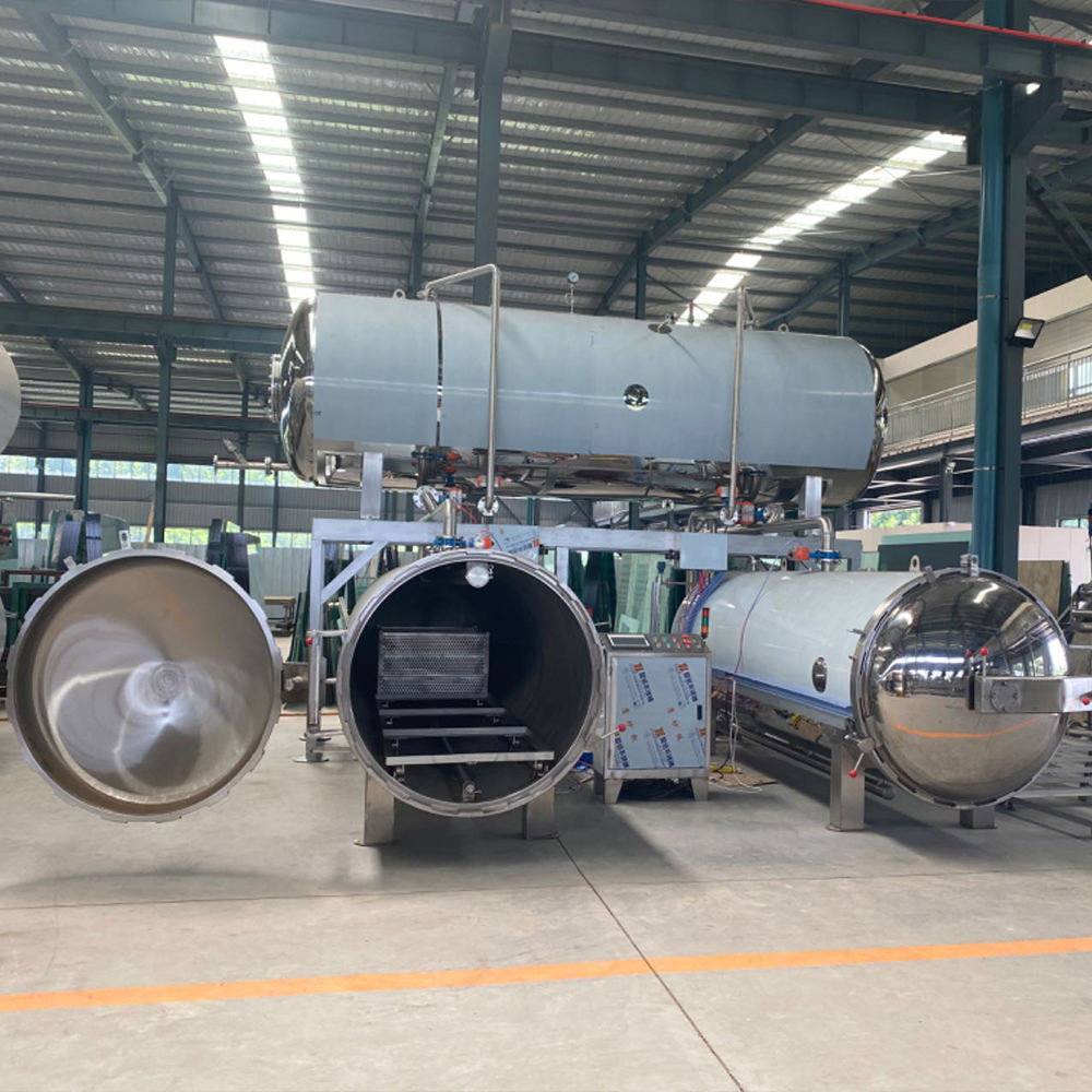 Periuk Pensterilan Wap Keluli Tahan Karat SUS304 Tugas Berat Kapasiti 50-900kg