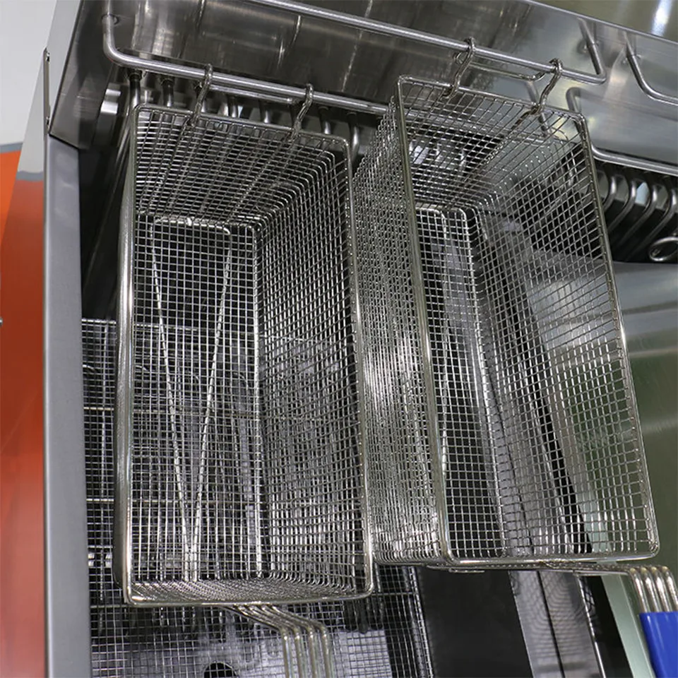 Friteuse électrique E-DZ-400G-2 à double panier 16kW performance fiable