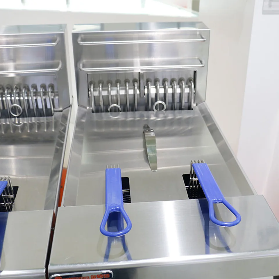 Penggoreng Dalam Elektrik E-DZE-400G-2 55kW Unit Menggoreng Berdiri Keluli Tahan Karat