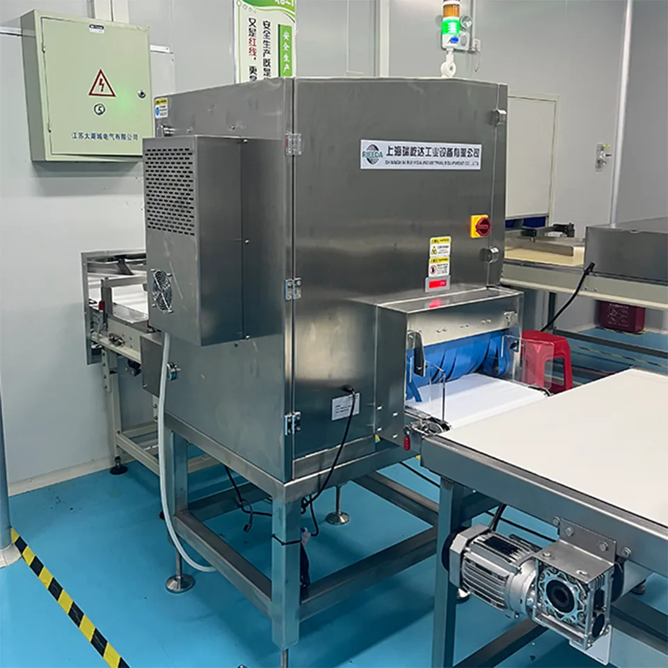 Détecteur de corps étrangers par rayons X RD-TA4016 pour sacs d'aliments emballés en acier inoxydable SUS304 de qualité alimentaire