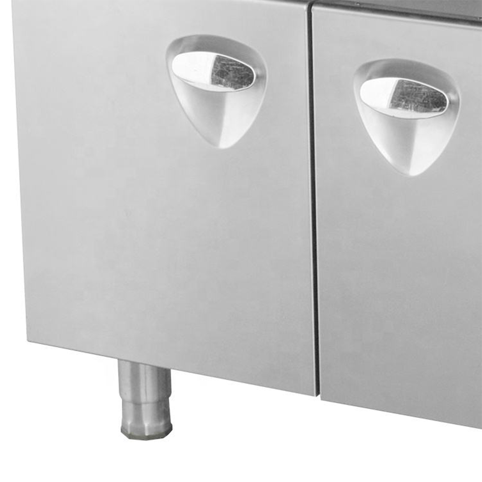 Plaque de cuisson à gaz double surface pour restaurants de restauration rapide 10kW