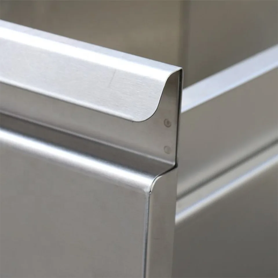 3-Tier Stainless Steel Kitchen Storage Drawer for Commercial Food Service