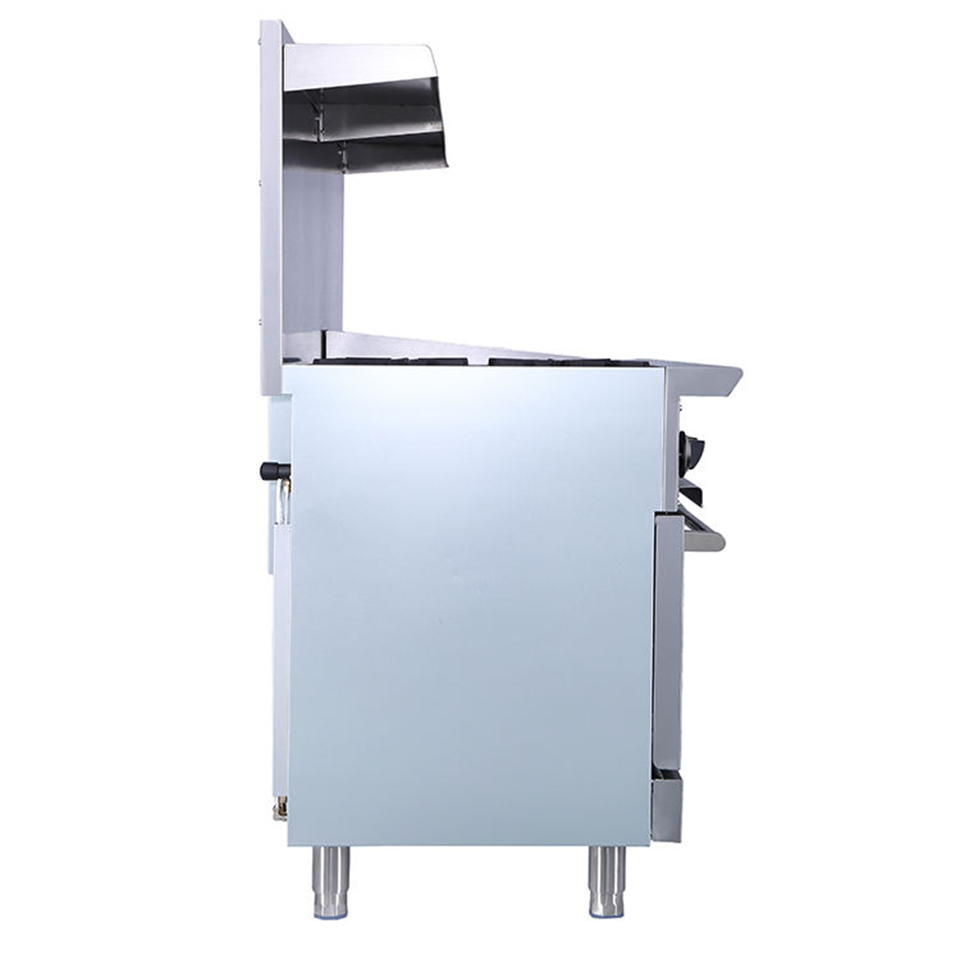 بوتاجاز غاز احترافي FR-24 4 شعلات مع فرن مدمج للمطاعم