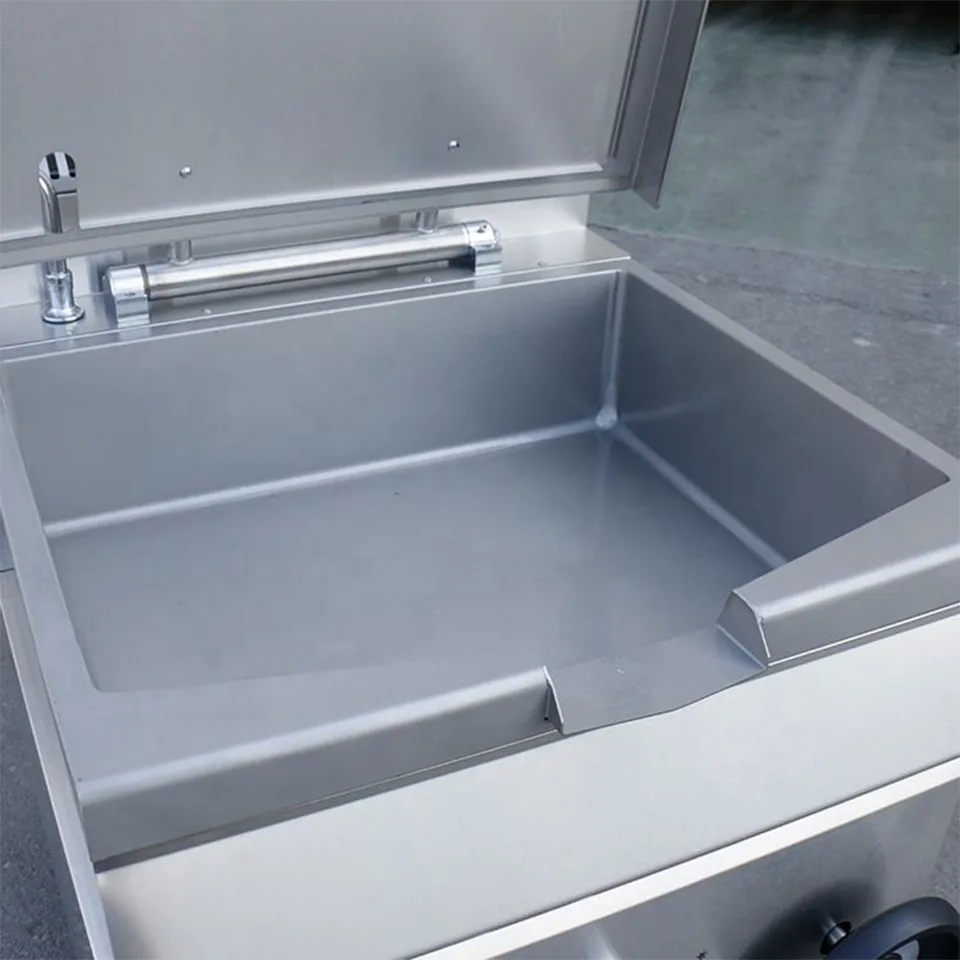XKE-DCG-900 Commercial Tilting Gas Braising Pan 15kW Stainless Steel
