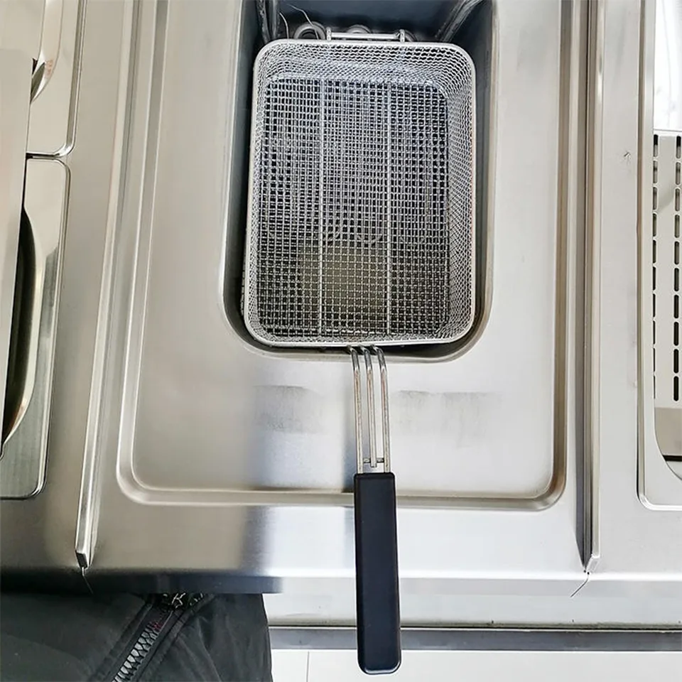 Friteuse à gaz E-RQZ-400X cuve unique 10kW 10L capacité d'huile