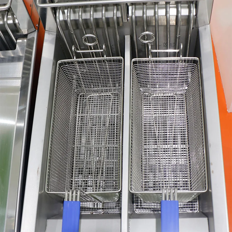 Penggoreng Dalam Elektrik E-DZE-400G-2 55kW Unit Menggoreng Berdiri Keluli Tahan Karat