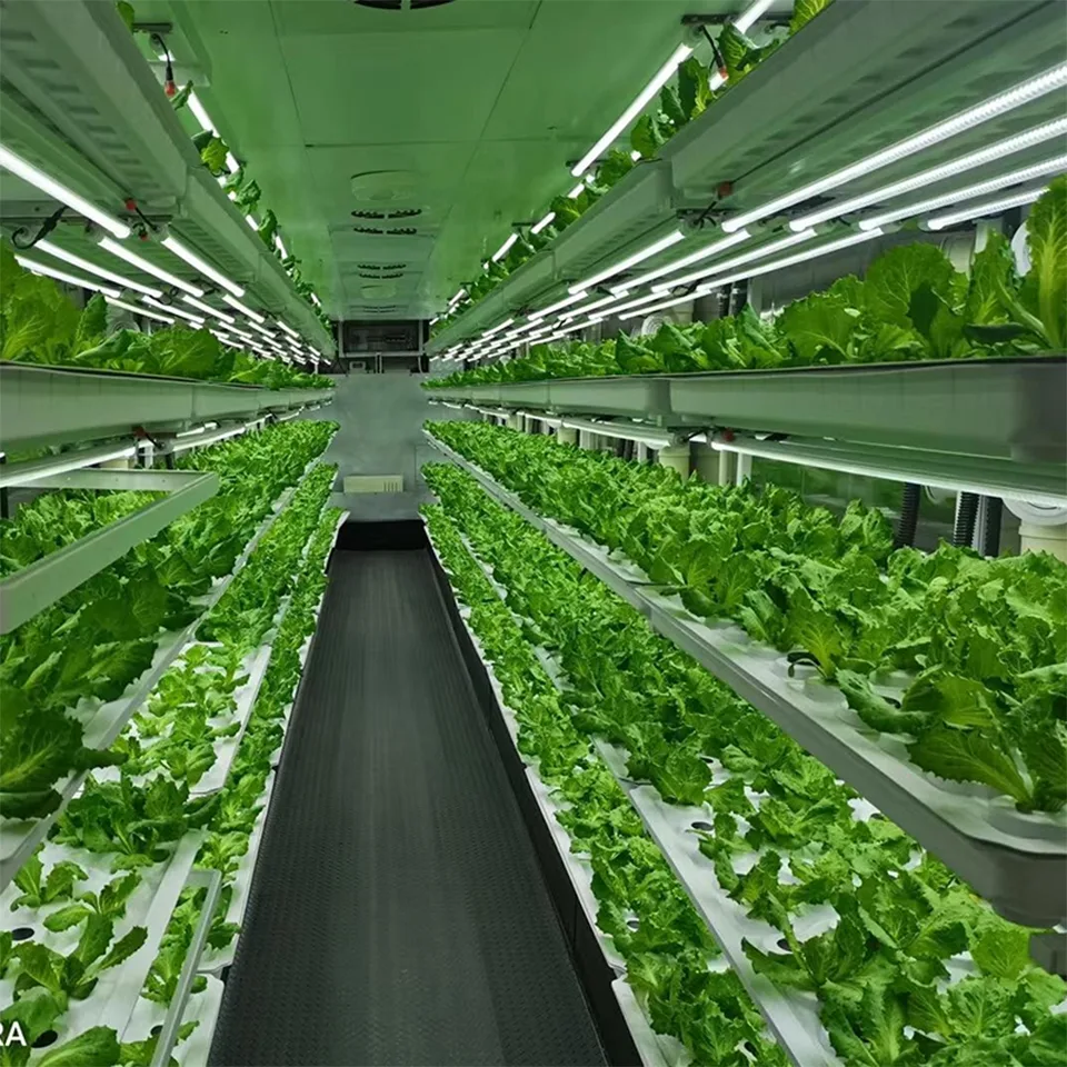 40ft Container Leafy Green Growing System for Hydroponic Urban Farming