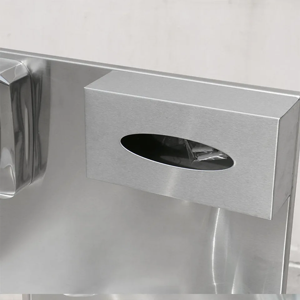 Pia para Lavagem de Mãos com Acionamento por Joelho em Aço Inoxidável XTSC-SP Cuba Única para Cozinhas