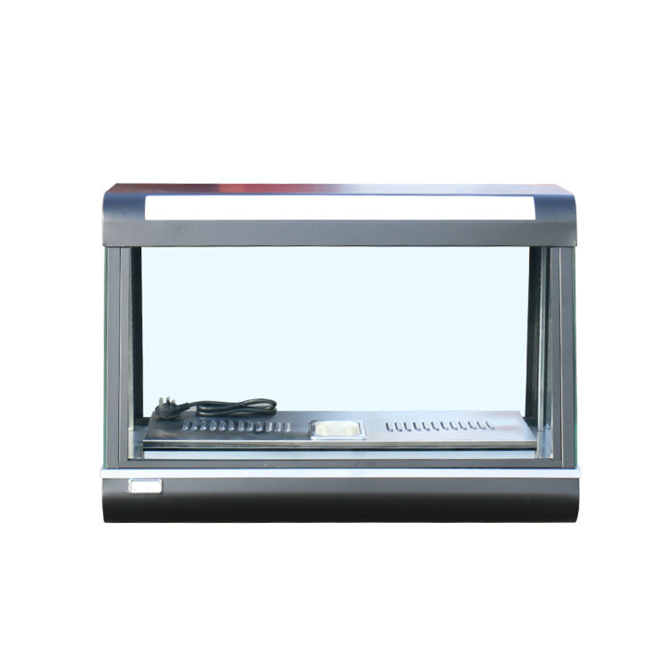Vitrine chauffante commerciale pour aliments E-DBW-R60-2 à 2 niveaux pour restaurant et boulangerie