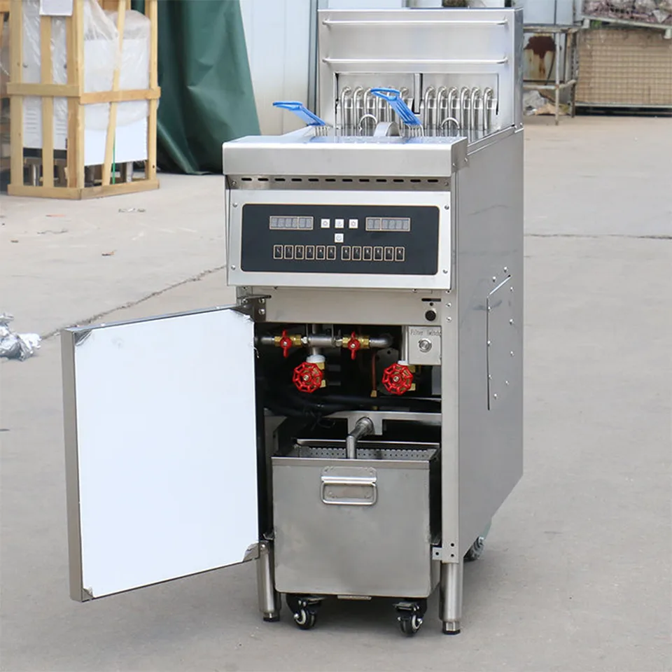 Friteuse électrique numérique E-DZE-400GF 18kW deux paniers usage commercial