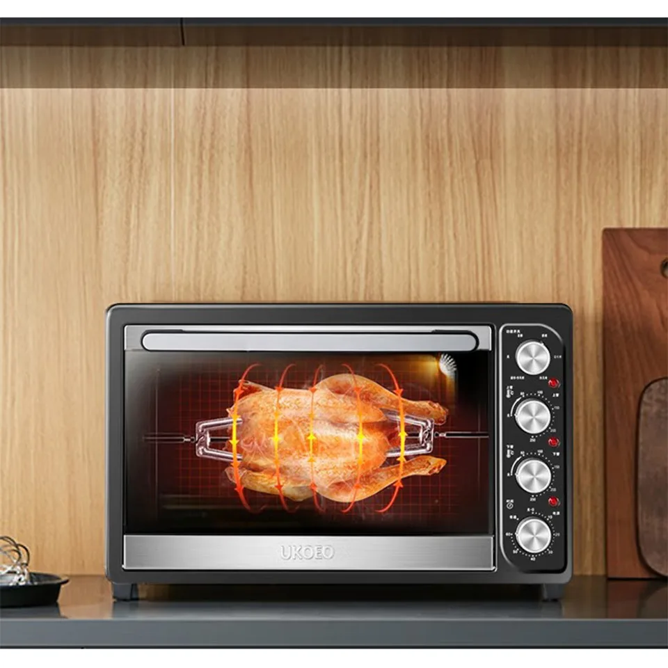 Mechanical Control Oven 52L with Built-In Light and Rotisserie Accessories