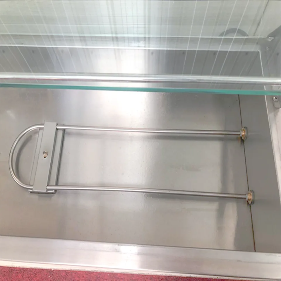 Chauffe-plats électrique D-DT-6 Bain-Marie 6 bacs de comptoir avec vitre de protection