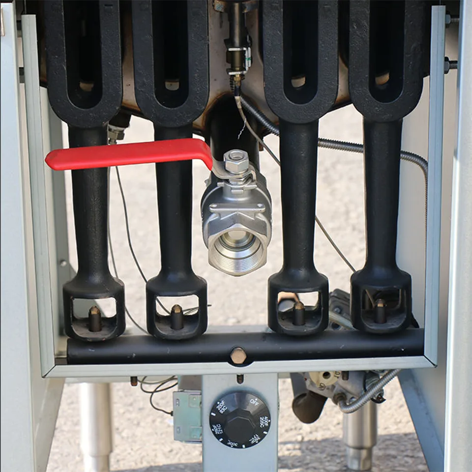 Freidora de Gas FGF400 Cuatro Tubos 20L Acero Inoxidable Alta Eficiencia
