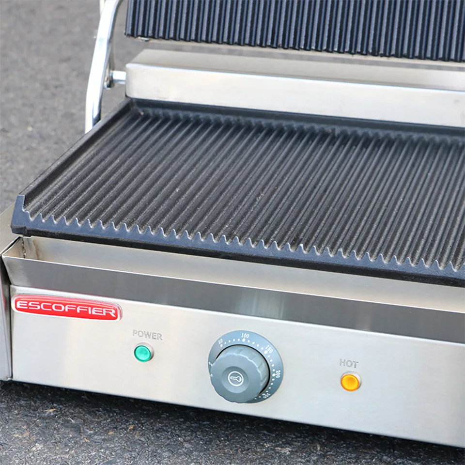 Gaufrier électrique E-DPX-13 avec plaques amovibles pour cafés et boulangeries