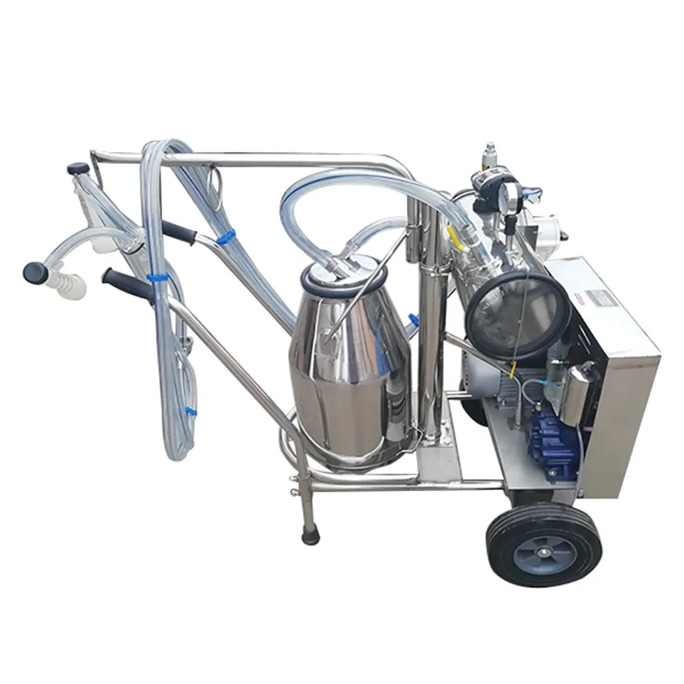 Vacuum Milking Machine Single or Double Bucket for Dairy Farms 10-24 Cows Per Hour