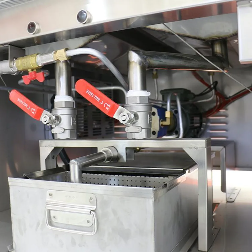 Penggoreng Elektrik Komersial E-DZ-800GF-4 dengan Sistem Penapisan Minyak 68L