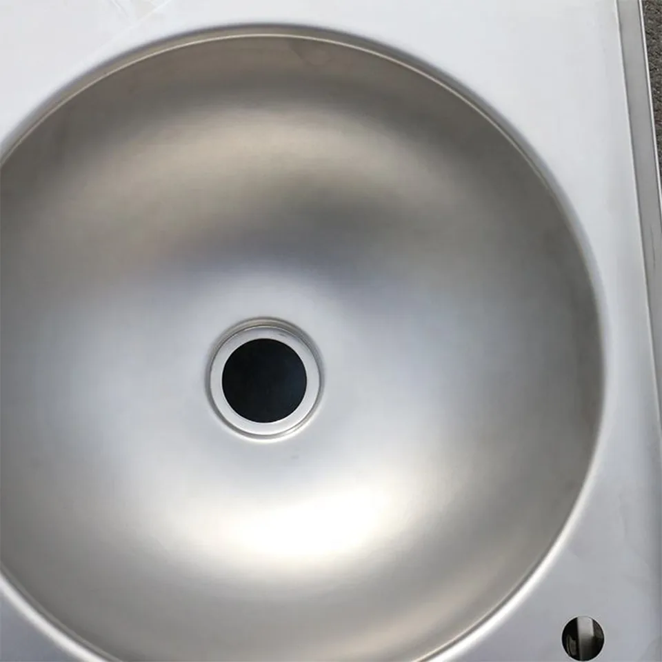 Évier commercial en acier inoxydable GQX-3 à commande au genou, conception mains libres