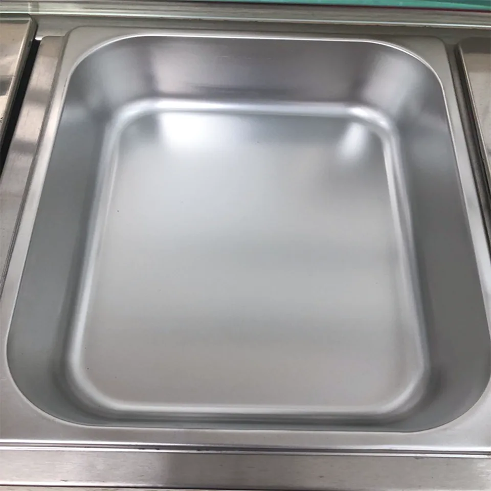 Banho-Maria Elétrico Comercial D-DT-4B 4 Panelas com Vidro para Serviço de Buffet