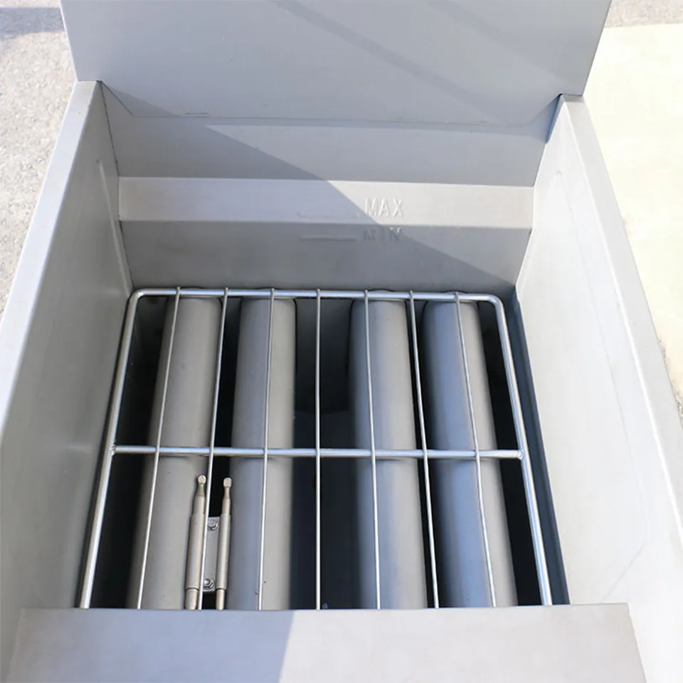 Freidora de Gas FGF400 Cuatro Tubos 20L Acero Inoxidable Alta Eficiencia