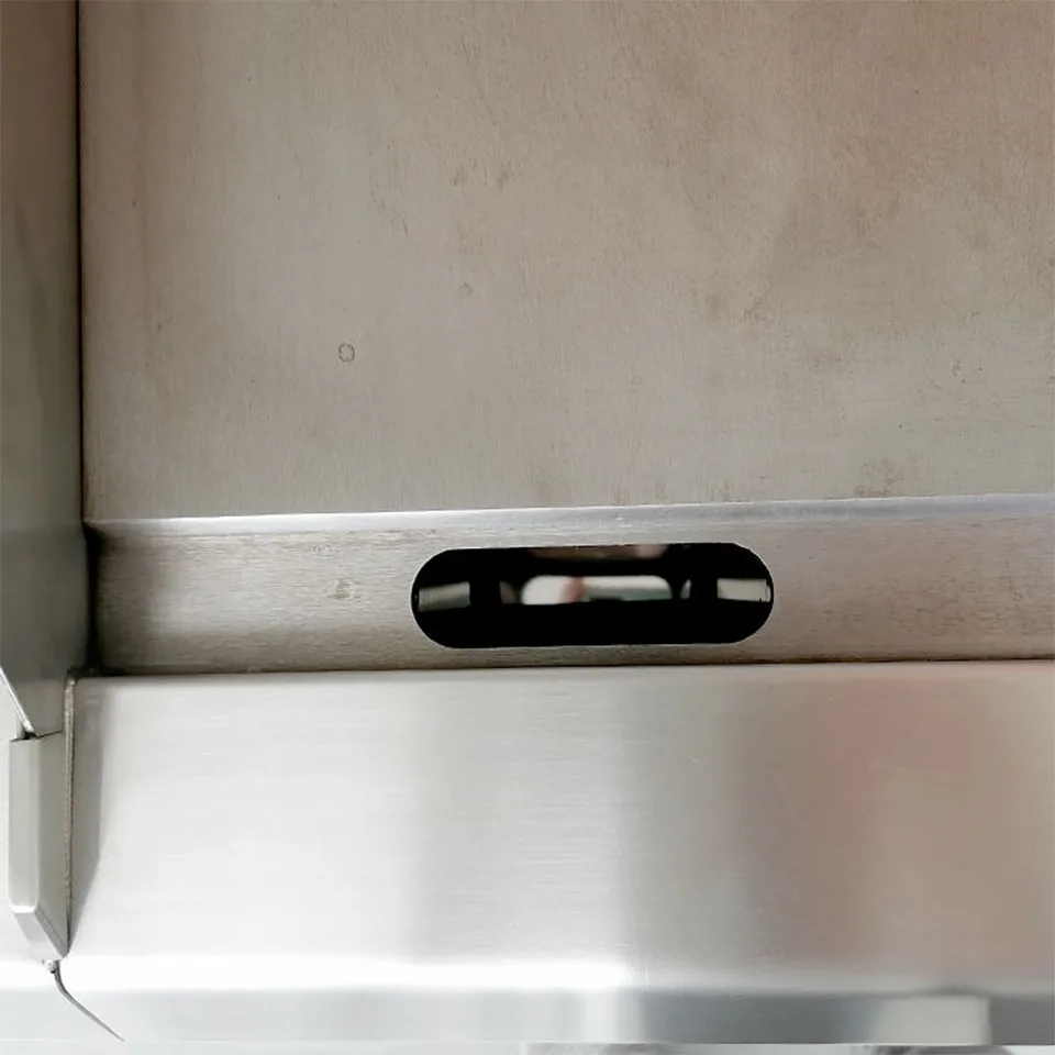 Chapa a Gás Compacta E-RQP-600X 8,5 kW em Aço Inoxidável para Food Trucks